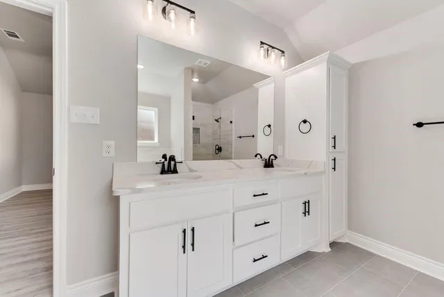 a view of backyard with green space