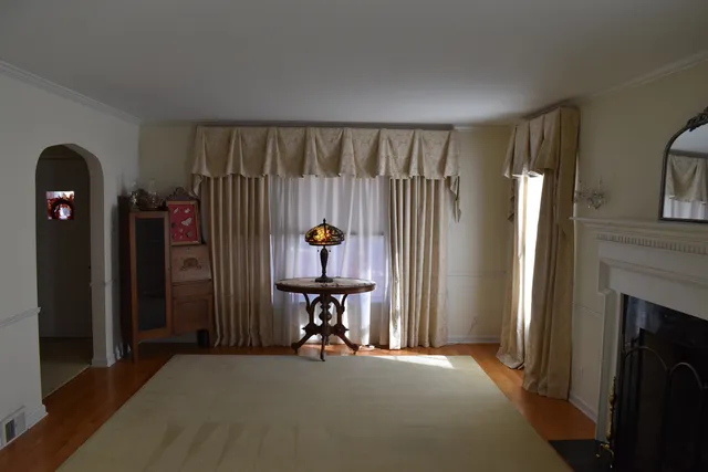 a view of livingroom with furniture and staircase