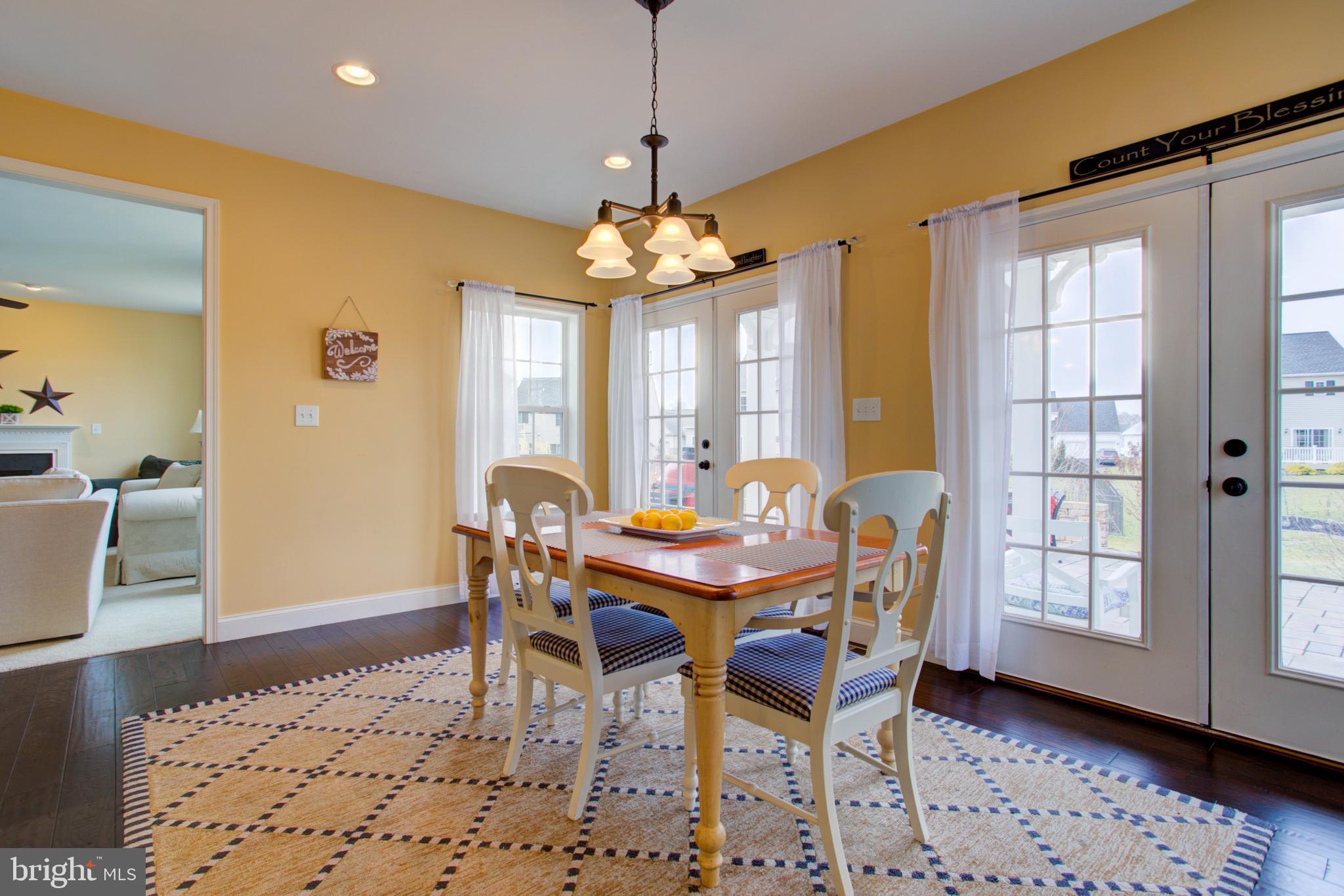 617 Warminster Lane Lititz, PA 17543 - Photo 8 of 56 Kitchen Dining Area - Two French Doors to Patio