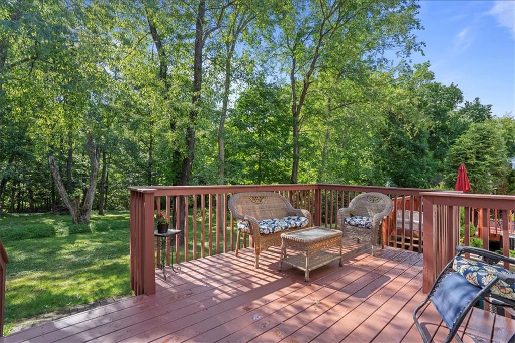 1489 Yorktown Drive Lawrence, PA 15055 - Photo 33 of 37 a view of balcony with wooden floor and outdoor seating