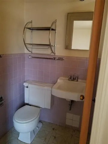 a bathroom with a sink and a toilet