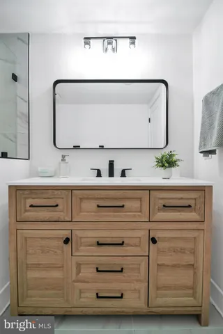 a close up of a bench