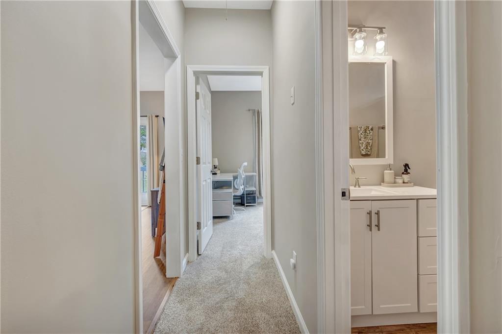 68 Skyview Road Senoia, GA 30276 - Photo 25 of 51 a bathroom with a sink and a mirror