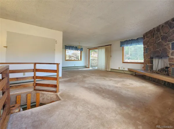 a view of city and mountain