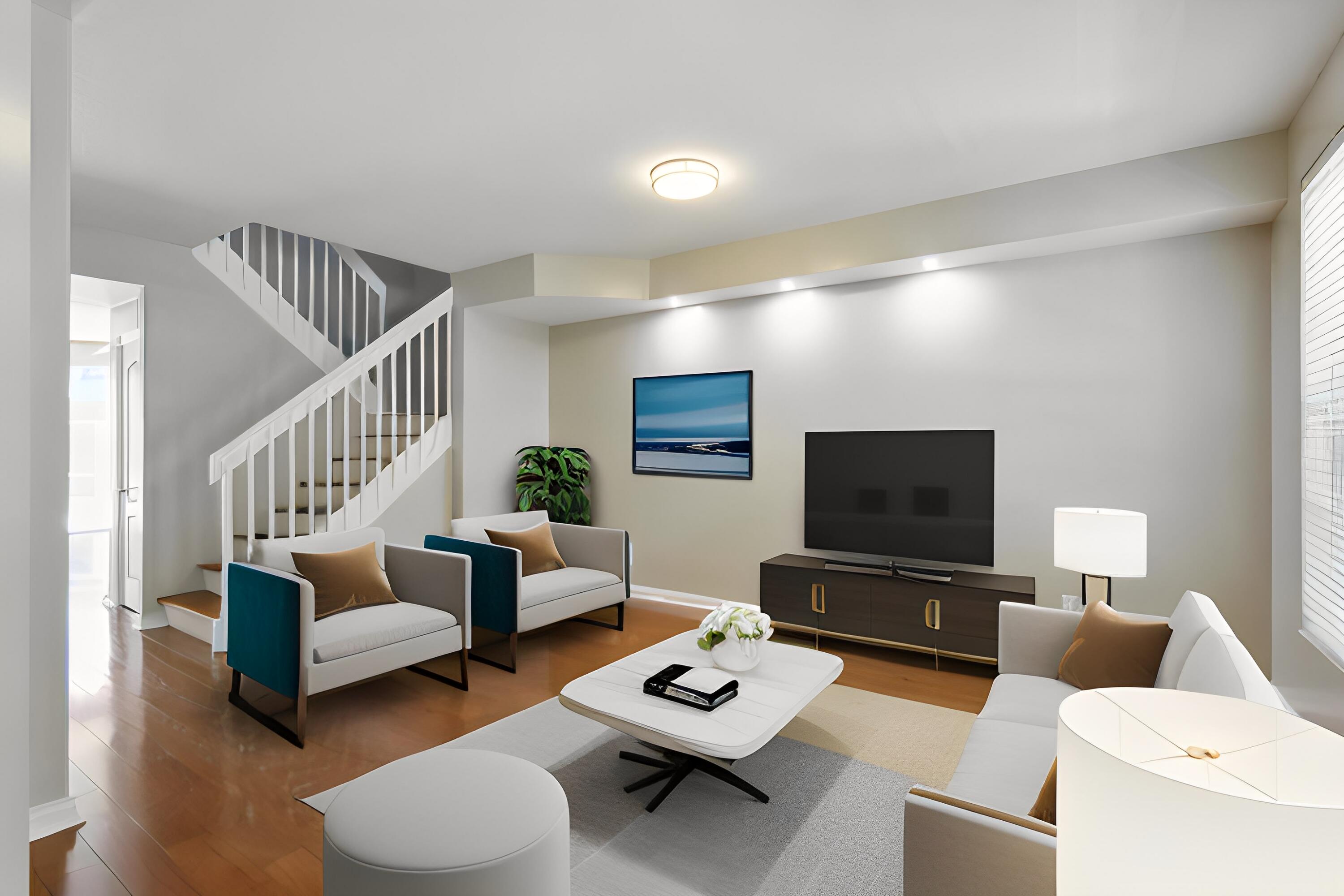 155 Waterford Drive Jupiter, FL 33458 - Photo 6 of 51 a living room with furniture and a flat screen tv