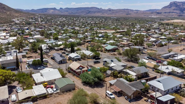 an aerial view of a city with lots of residential buildings