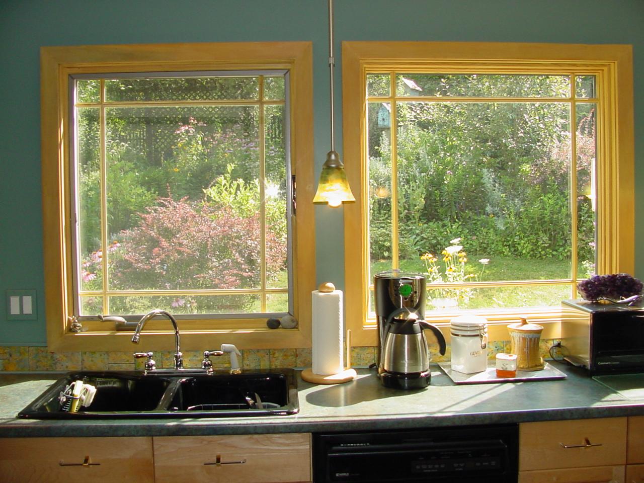 428 Sowers Mill Dam Road Northeast Riner, VA 24149 - Photo 17 of 31 a kitchen with a large window and cabinets