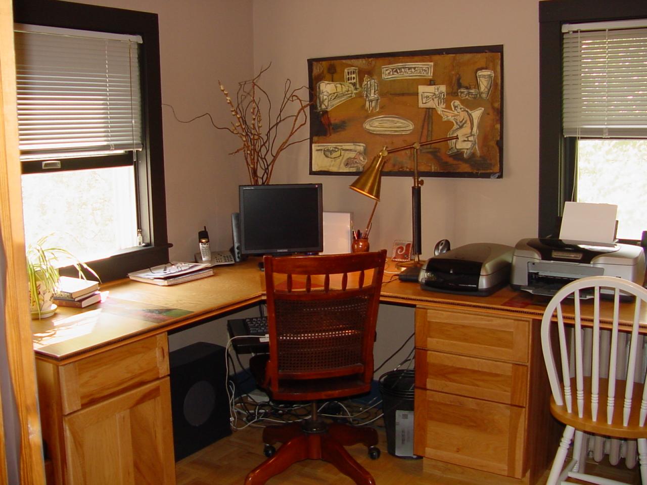 428 Sowers Mill Dam Road Northeast Riner, VA 24149 - Photo 27 of 31 a view of a workspace with furniture and a window