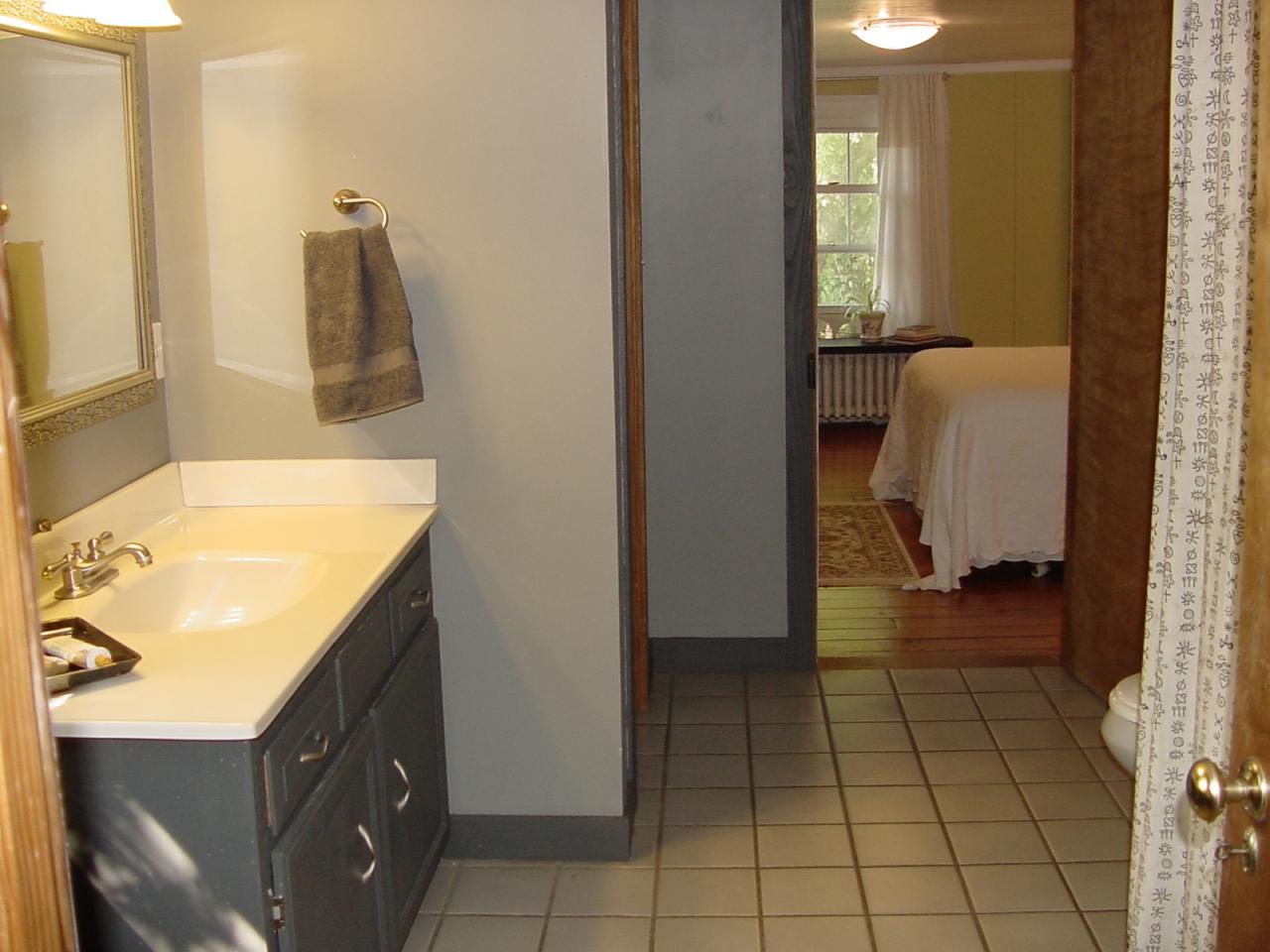 428 Sowers Mill Dam Road Northeast Riner, VA 24149 - Photo 28 of 31 a bathroom with a sink a toilet and mirror