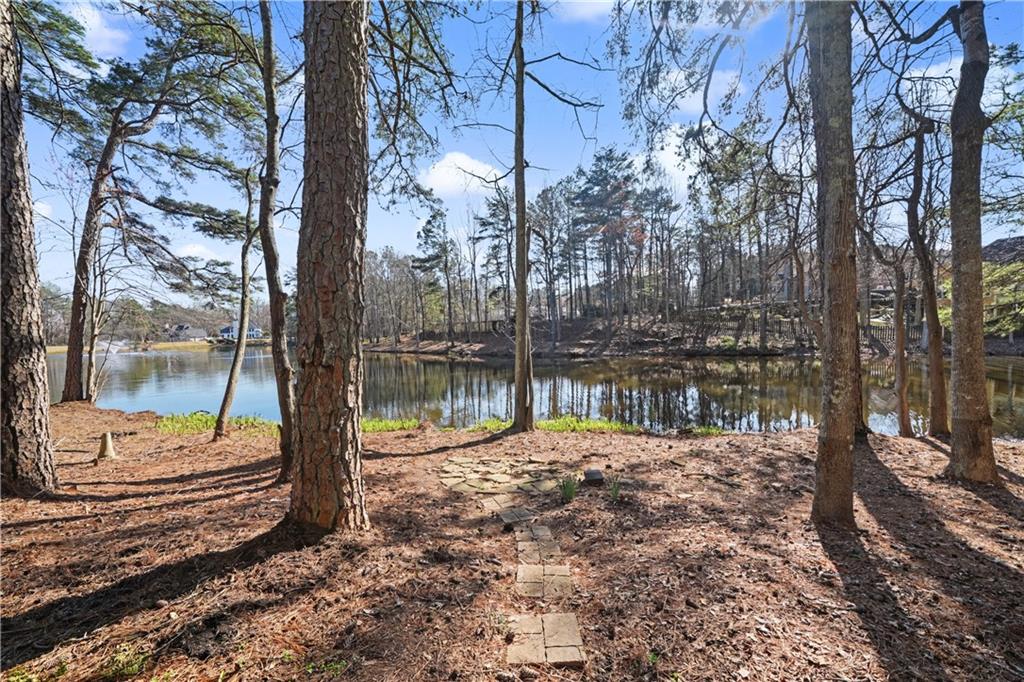 195 Brightmore Way Alpharetta, GA 30005 - Photo 28 of 30 a lake view with a tree