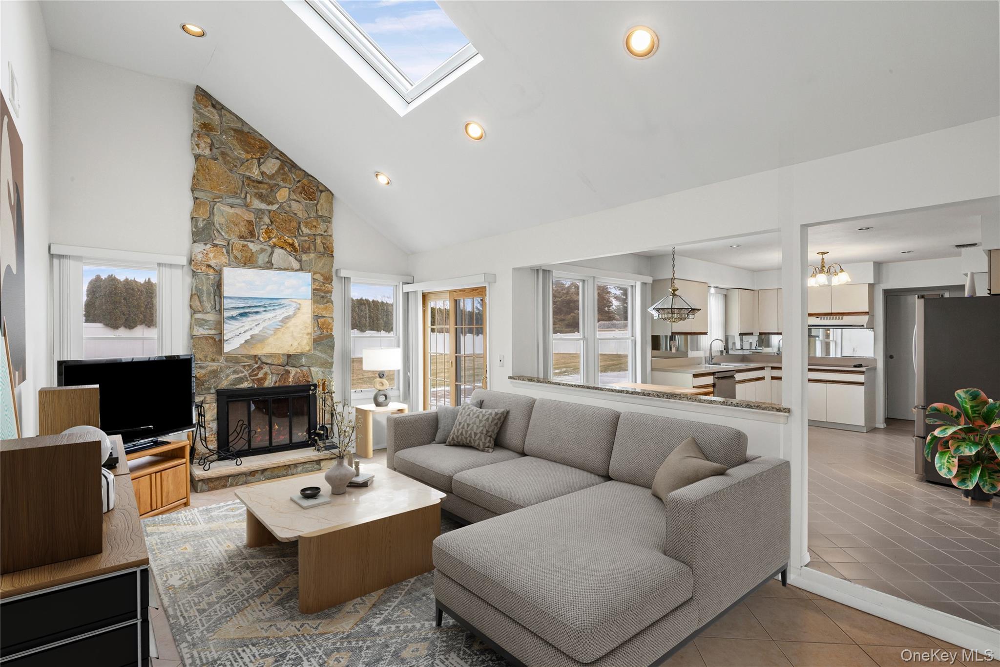 6 Hillview Court Commack, NY 11725 - Photo 13 of 43 a living room with fireplace furniture and a fireplace