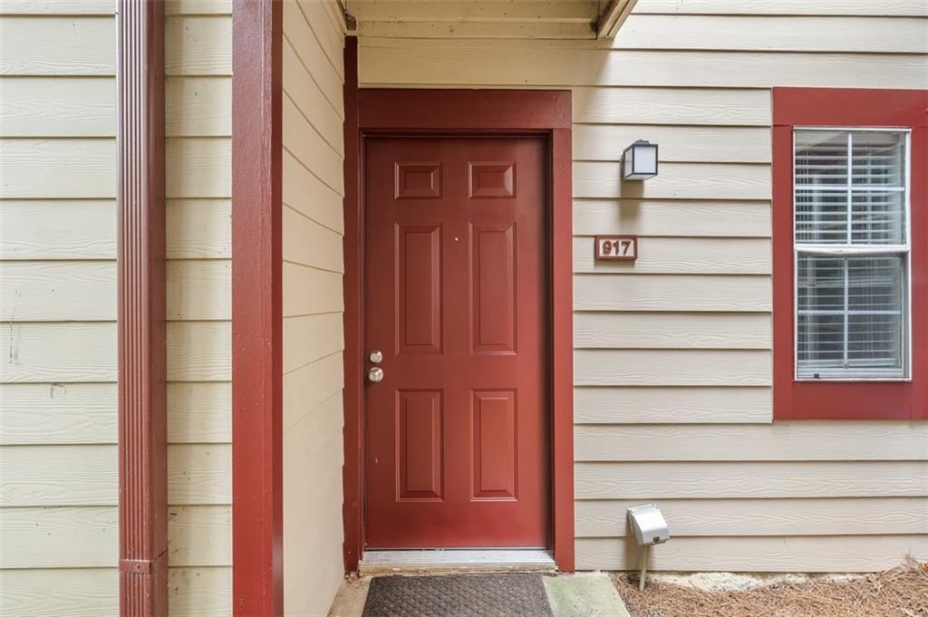 a view of front door