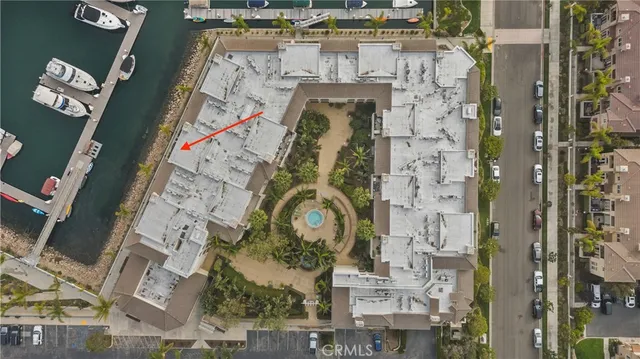 a view of a building with a garden