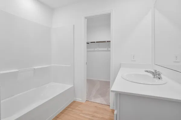 a bathroom with a sink and a bathtub