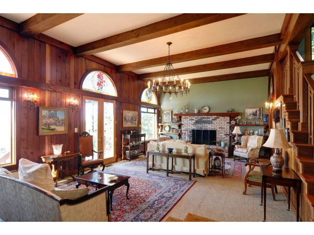 220 Ware Road Woodside, CA 94062 - Photo 5 of 19 a living room with furniture and a large window