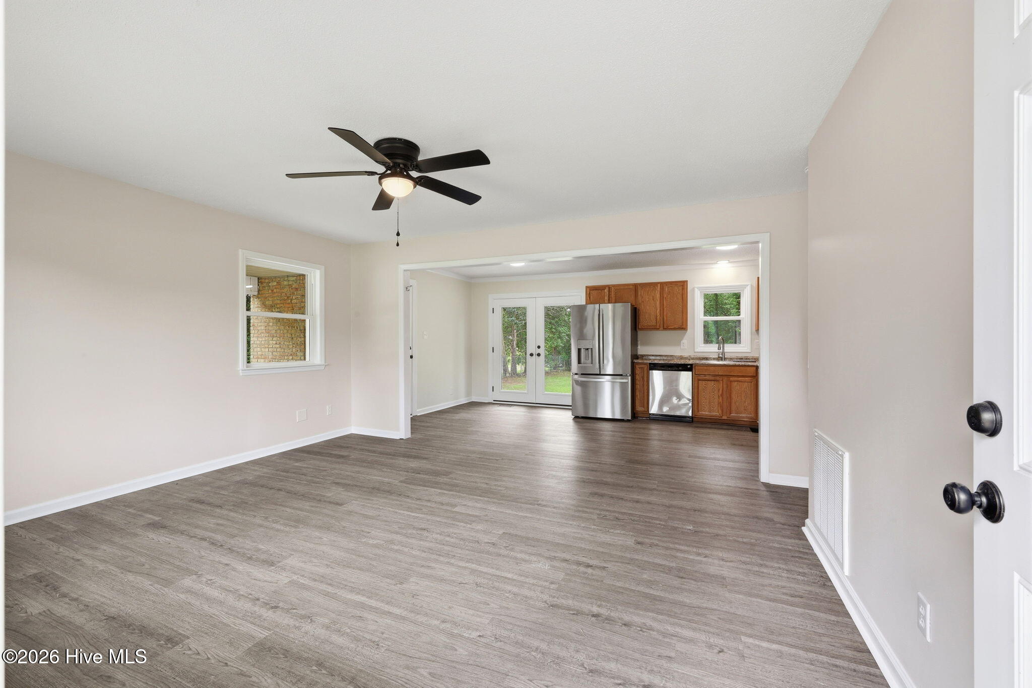 1040 Broad Creek Road New Bern, NC 28560 - Photo 7 of 47 Living Room opening up to Kitchen