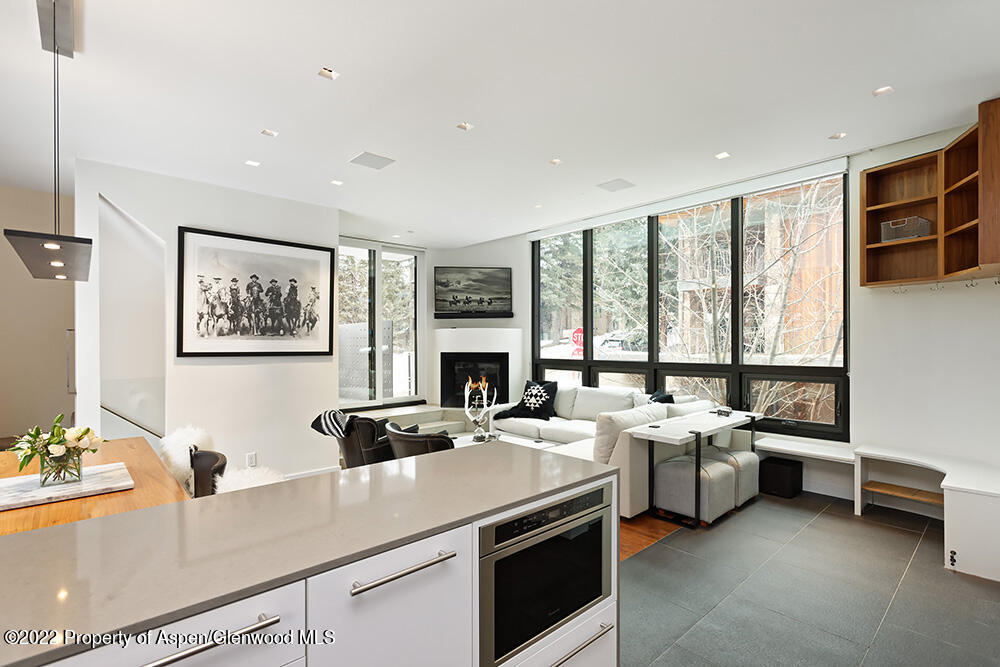 623 South Monarch Street, Unit C Aspen, CO 81611 - Photo 7 of 24 a view of living room with furniture a flat screen tv and a window