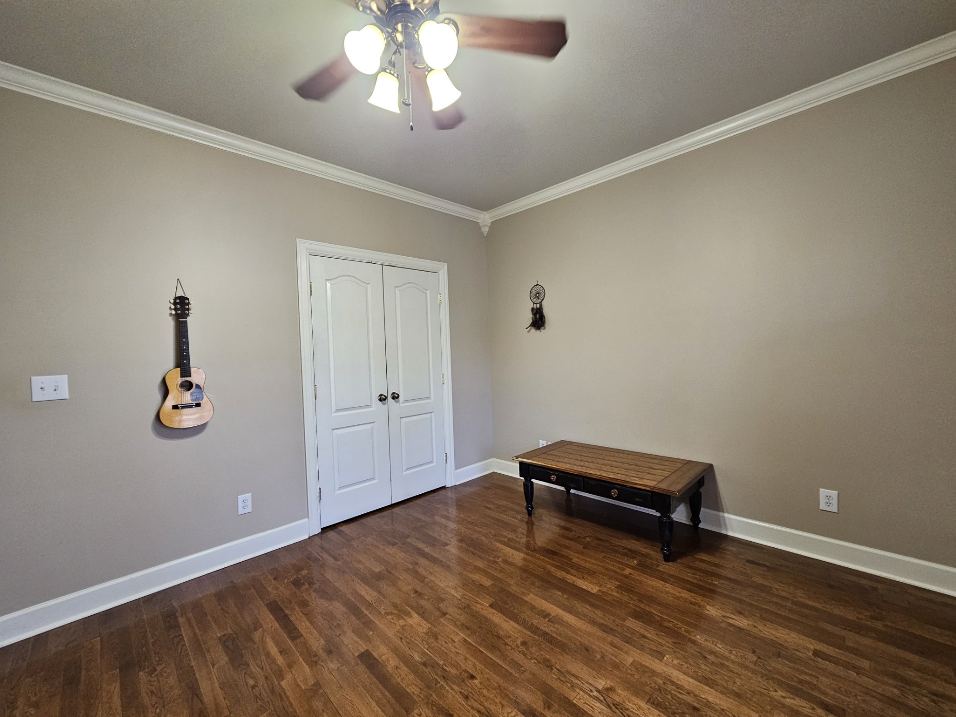 26121 Pheasant Run Ardmore, TN 38449 - Photo 40 of 46 a view of room with hardwood floor and ceiling fan