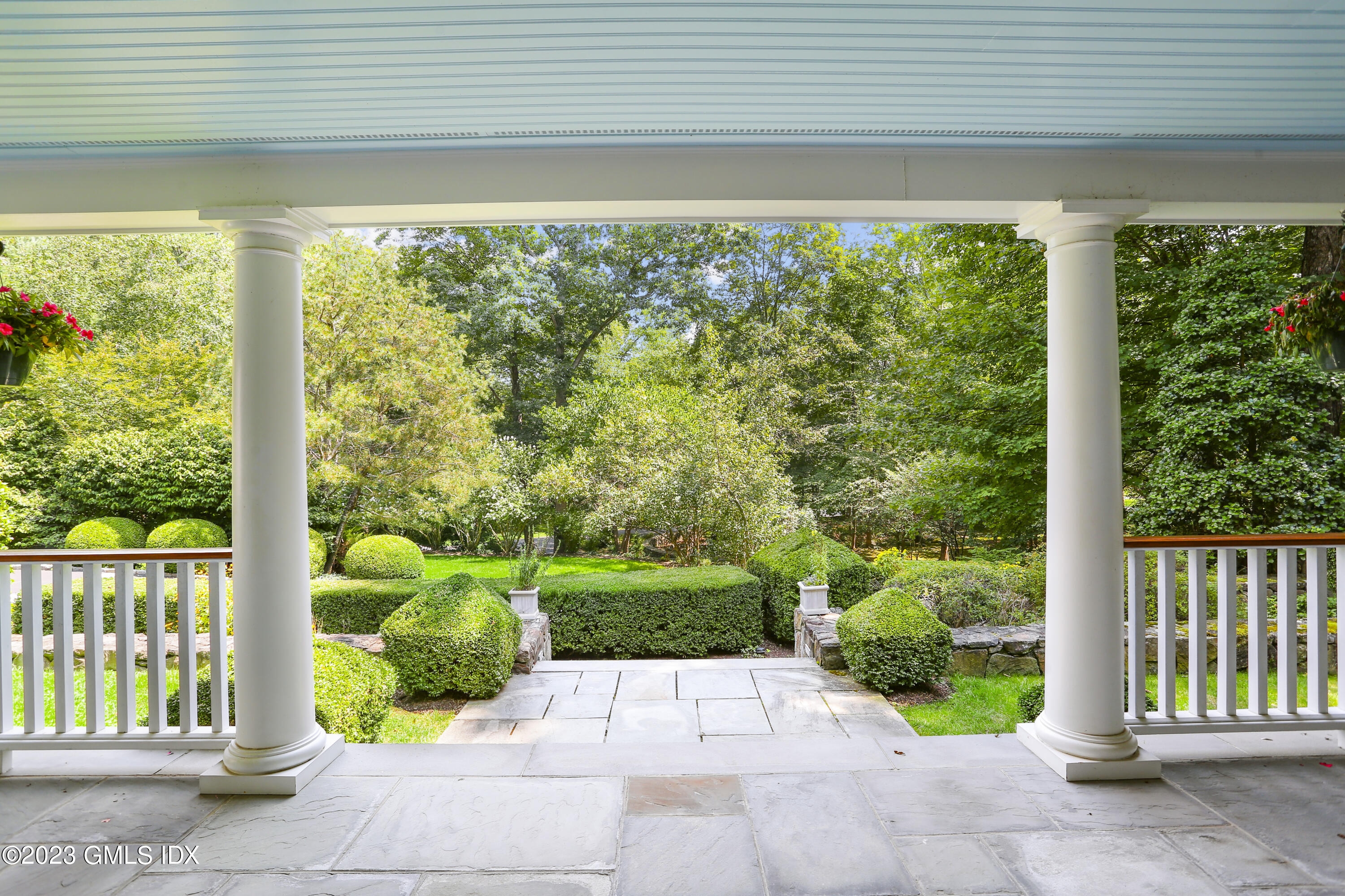 30 Burning Tree Road Greenwich, CT 06830 - Photo 33 of 33 a view of a garden from a windows