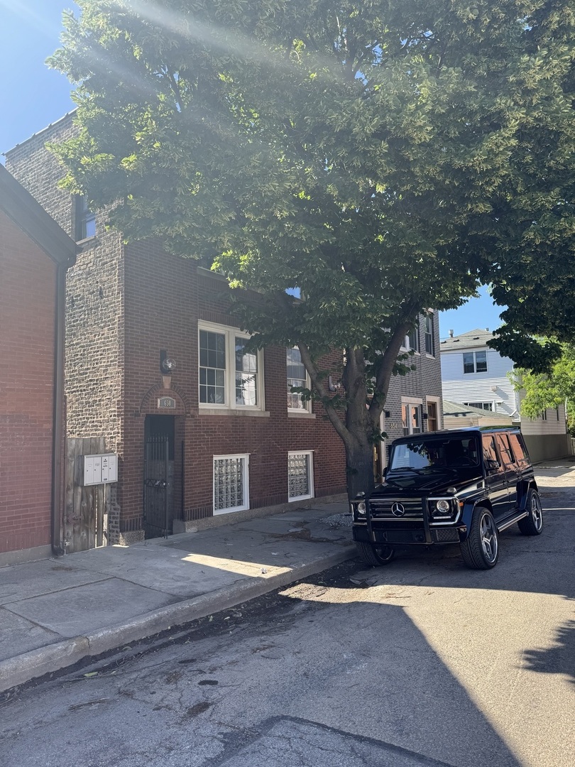 a car parked in front of house