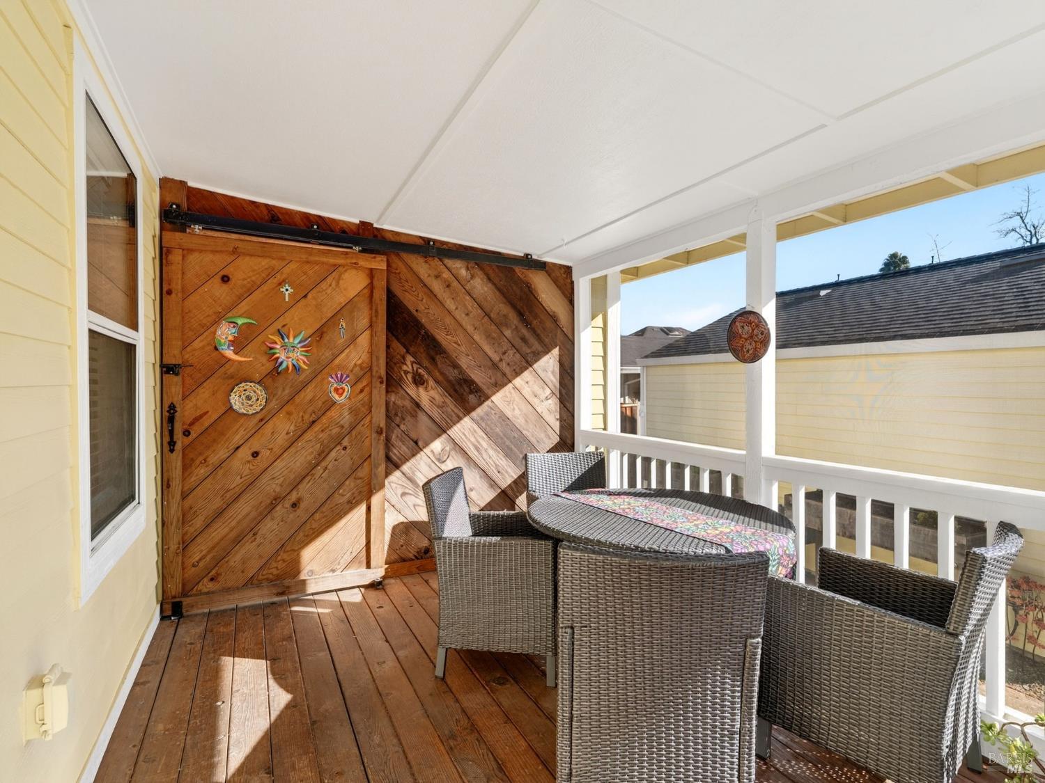 71 Crowell Street Geyserville, CA 95441 - Photo 22 of 42 a view of a balcony with wooden floor