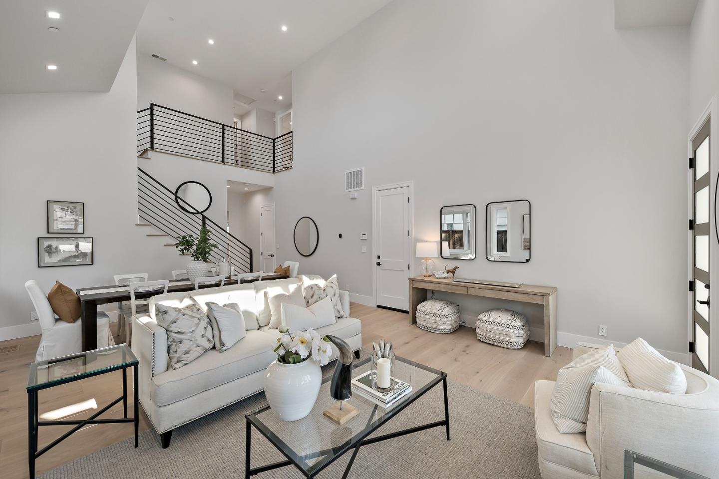 263 Belmont Avenue Redwood City, CA 94061 - Photo 4 of 32 a living room with furniture and kitchen view