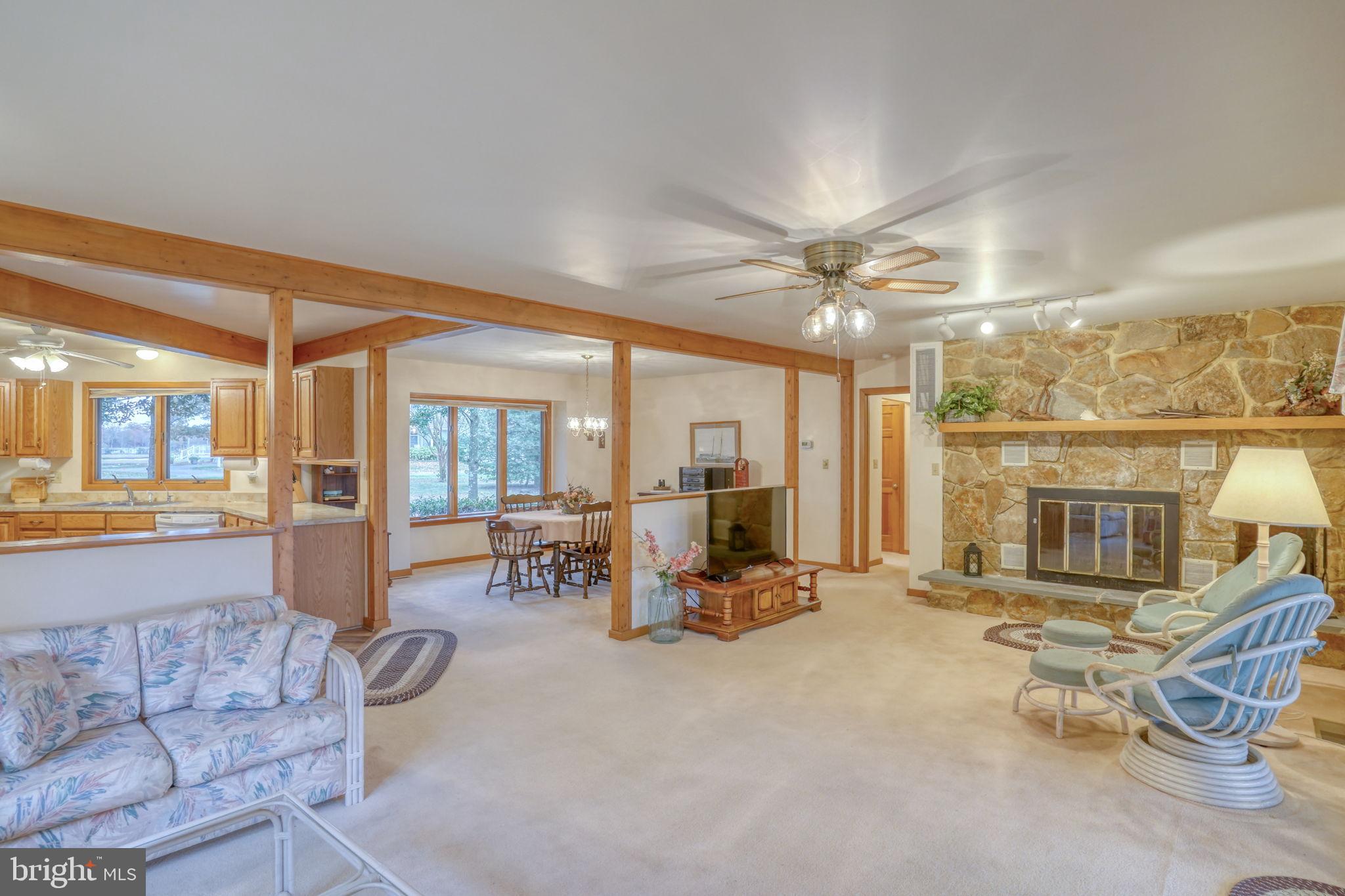 5 Bay Point Road Millsboro, DE 19966 - Photo 29 of 83 a living room with furniture and fireplace