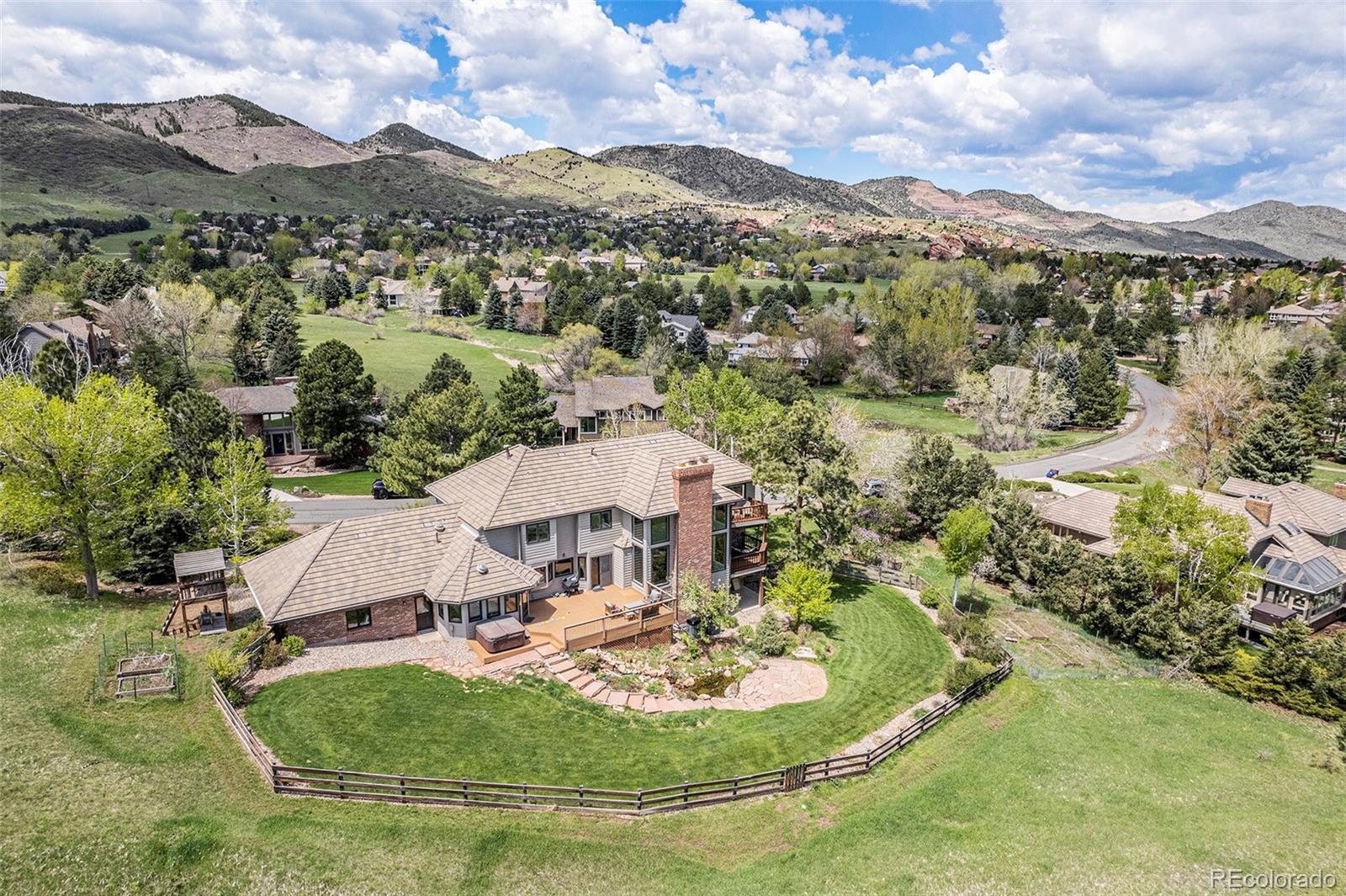 8 Blue Grouse Ridge Road Littleton, CO 80127 - Photo 3 of 49 an aerial view of a house