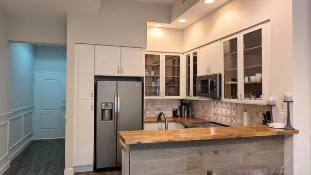 a view of wooden floor