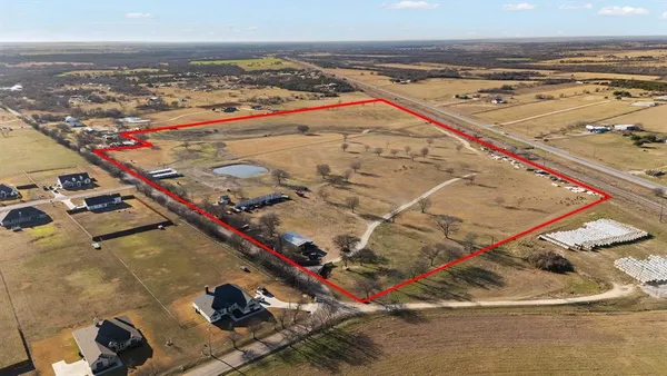 an aerial view of a 