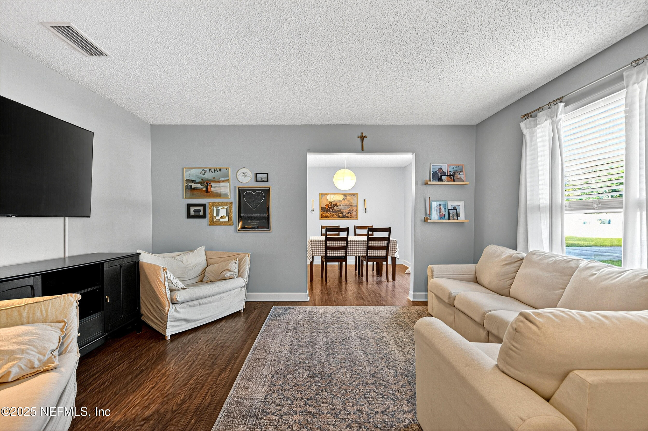 13808 Spanish Point Drive Jacksonville, FL 32225 - Photo 5 of 25 a living room with furniture and a flat screen tv