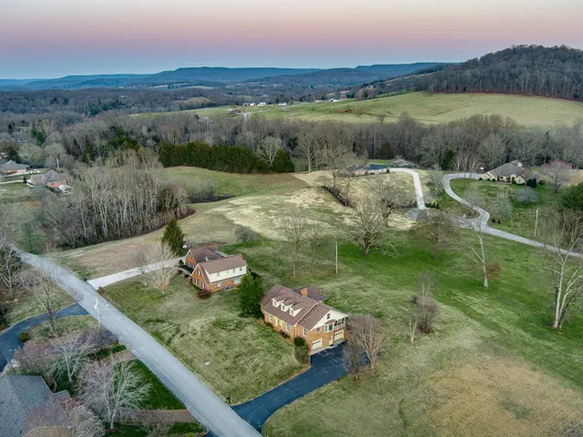 a view of a lake with a mountain