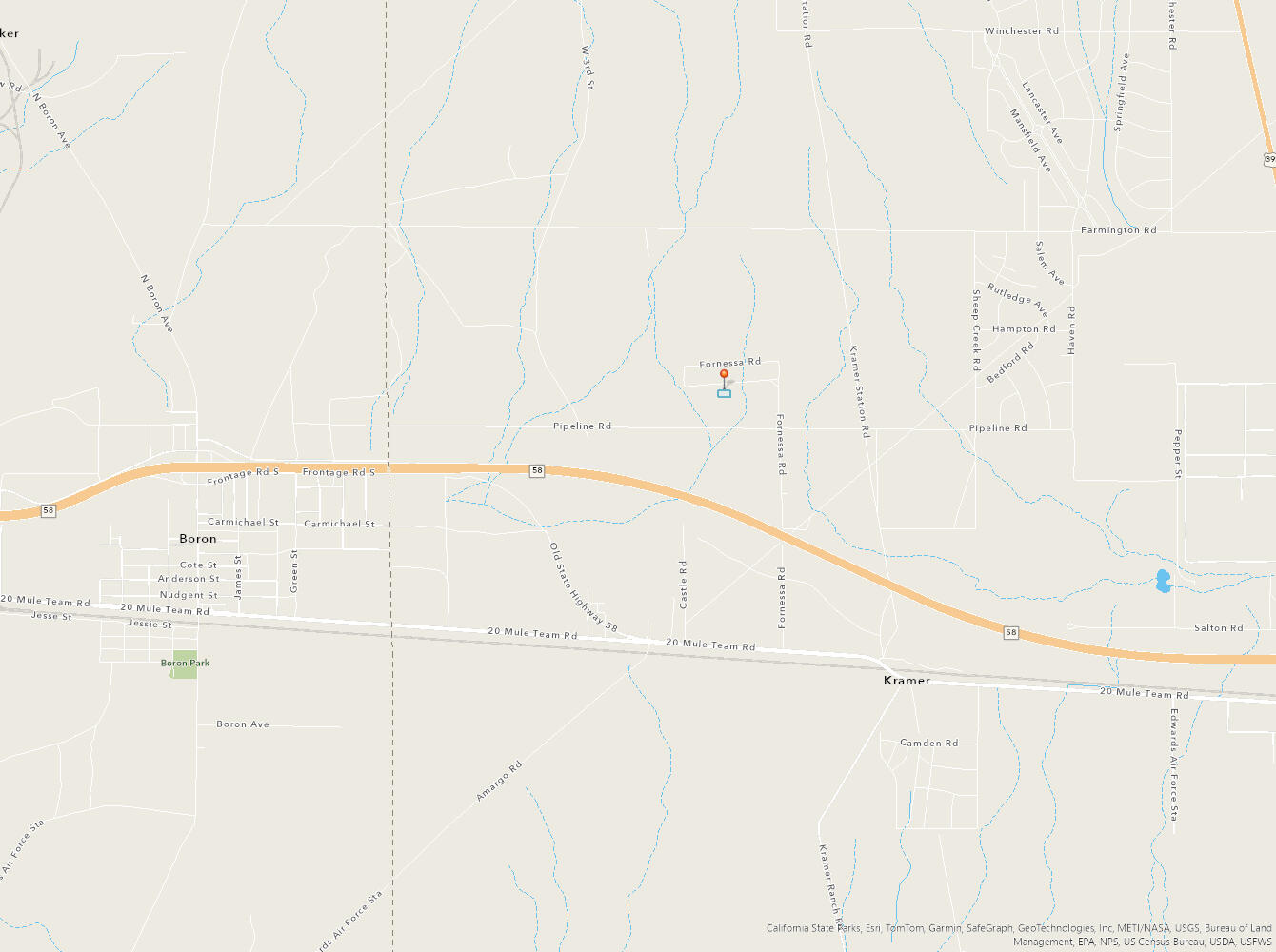 Vac Fornessa Road Boron, CA 93516 - Photo 6 of 8 a view of a terrace