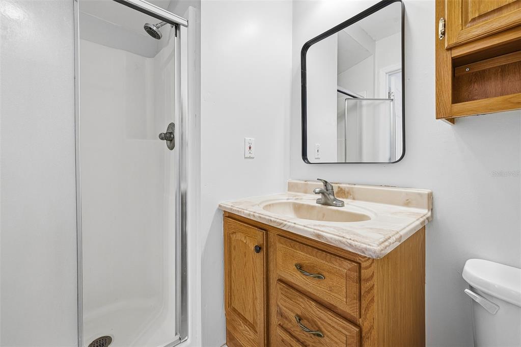 6878 Southwest 36th Street Lake Butler, FL 32054 - Photo 20 of 30 a bathroom with a sink and a mirror