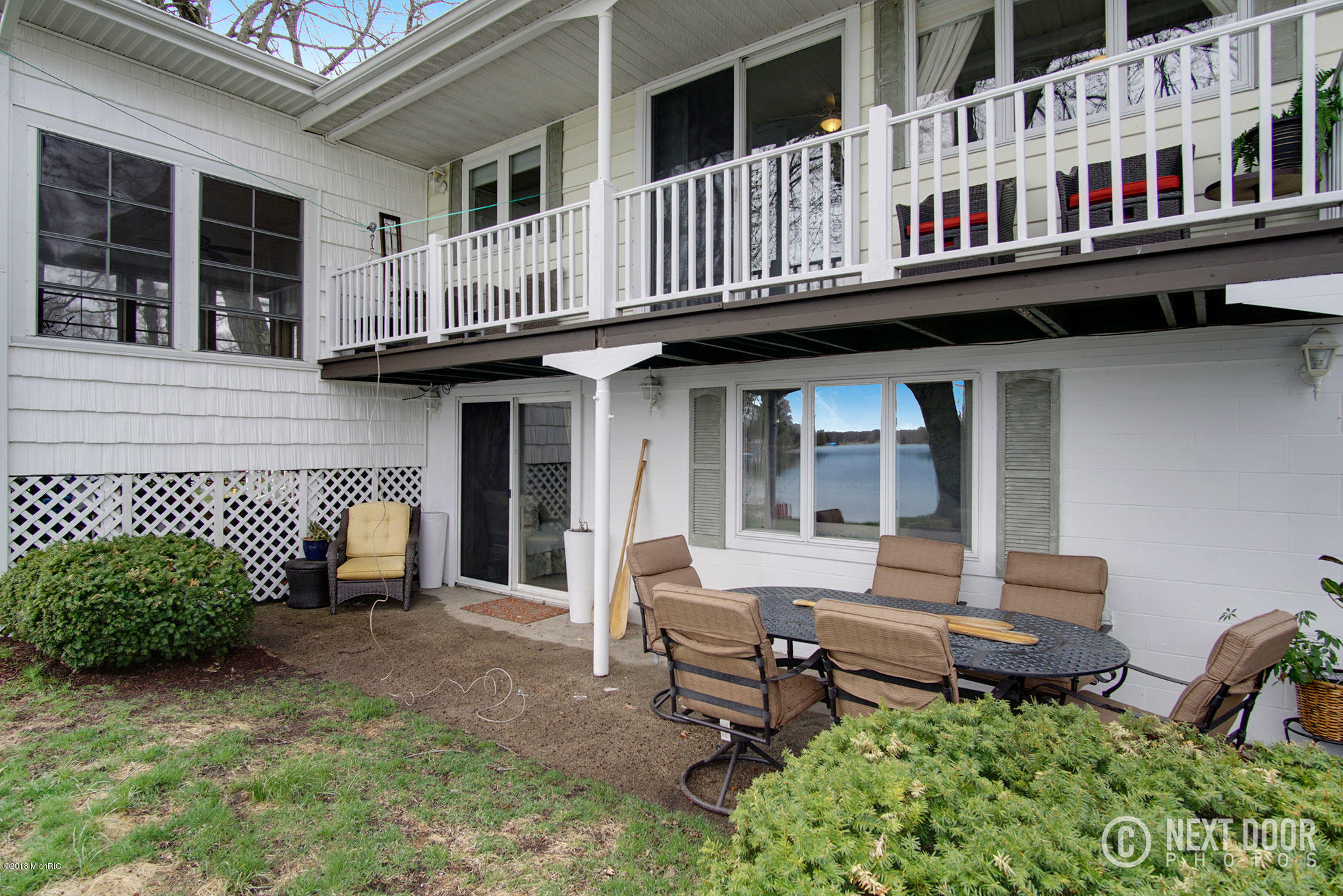 6410 Middle Lake Road Twin Lake, MI 49457 - Photo 14 of 99 lakeside patio and balcony