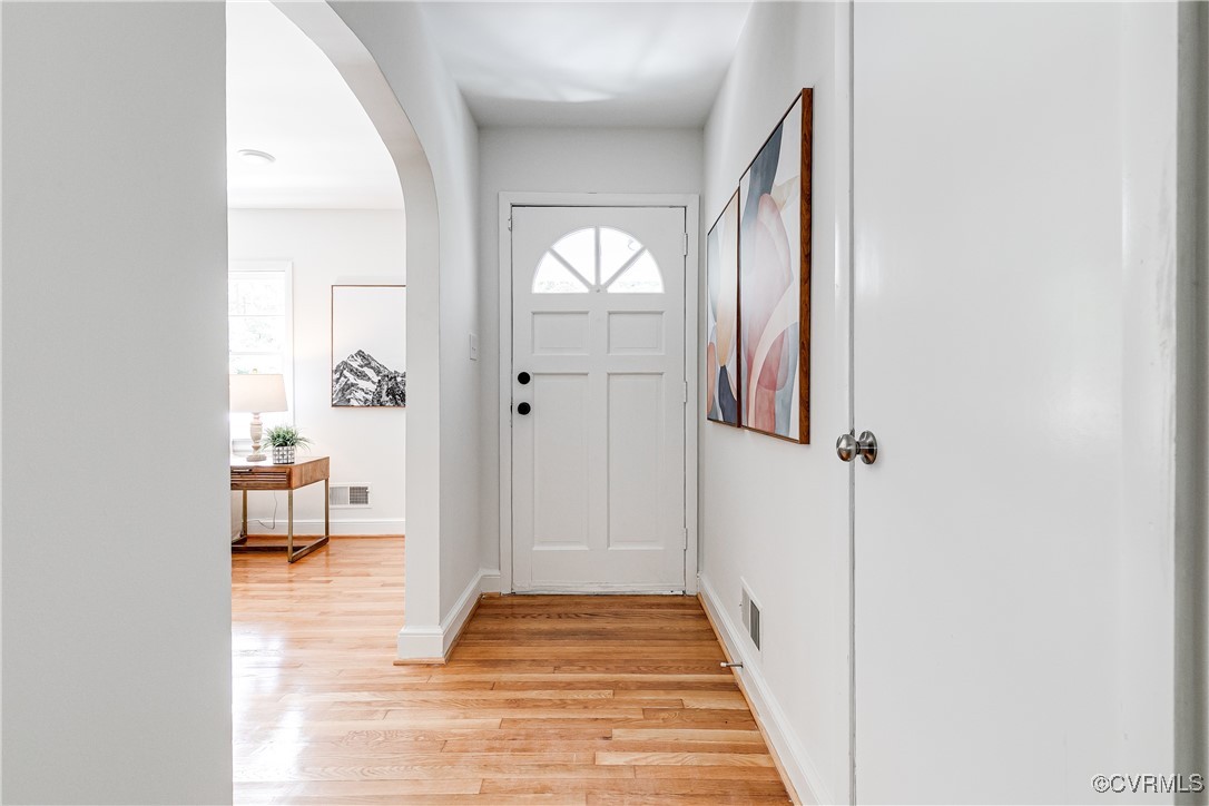 7654 Cherokee Road Richmond, VA 23225 - Photo 5 of 35 a view of an entryway with wooden floor