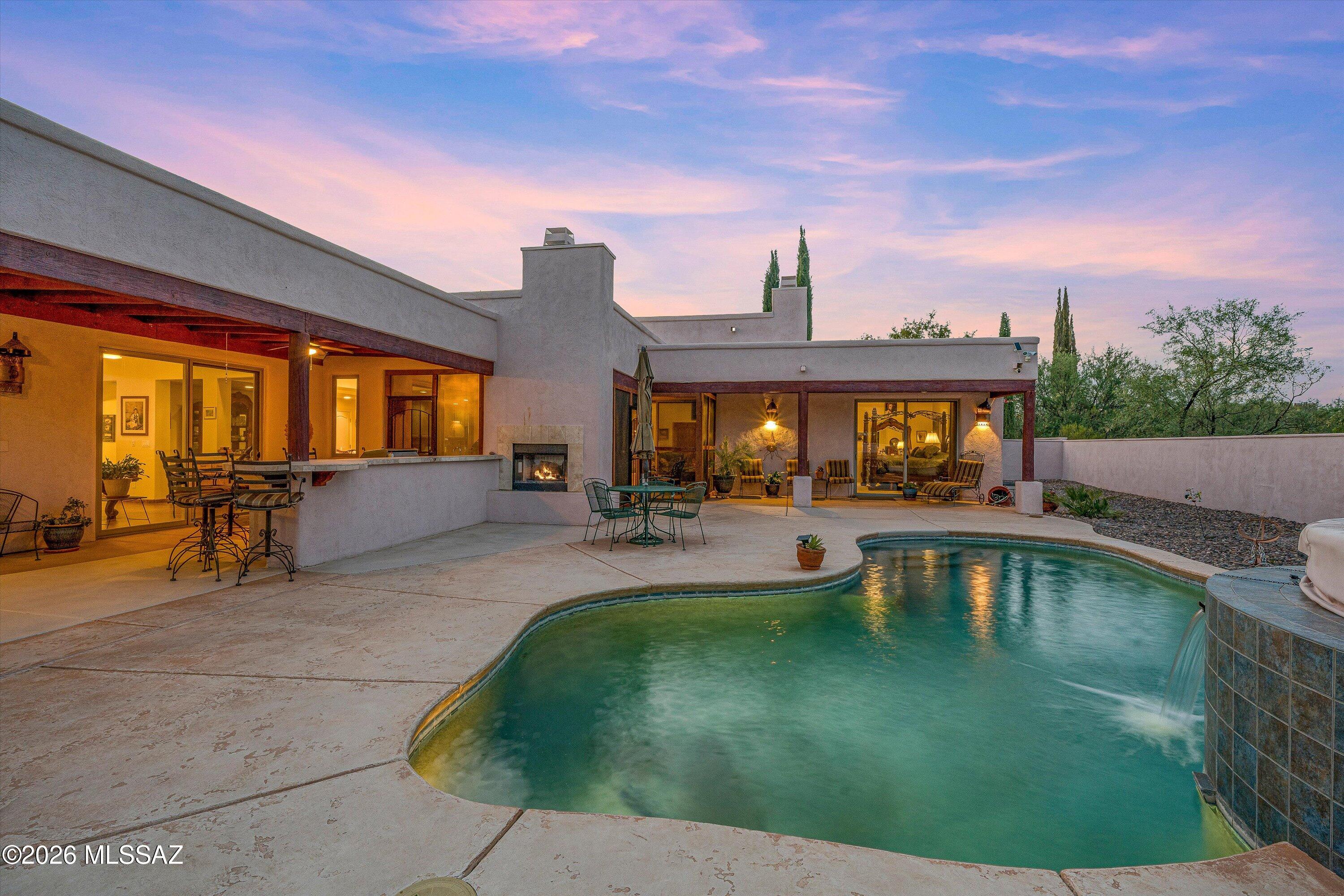 4677 East Rail N Road Tucson, AZ 85739 - Photo 43 of 48 Access pool area from two en-suites, living room, screened in porch, or recreation room