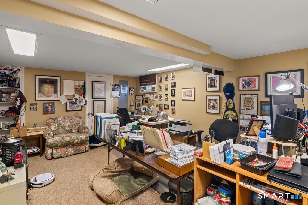 49 Minivale Road Stamford, CT 06907 - Photo 25 of 30 Partially finished basement currently used as an office. Easily adaptable to any use.