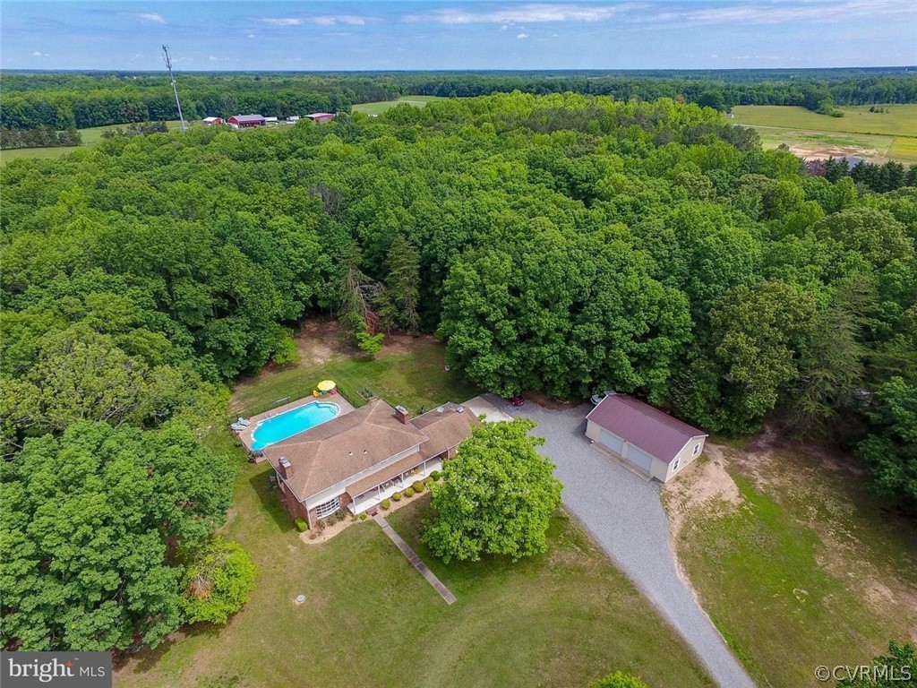 2400 Butler Road Beaverdam, VA 23015 - Photo 1 of 46 an aerial view of a house with a yard