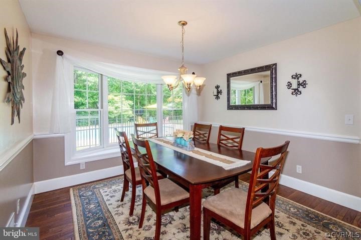 2400 Butler Road Beaverdam, VA 23015 - Photo 16 of 46 a view of a dining room with furniture window and outside view