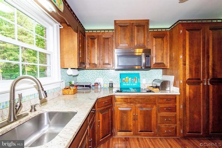 2400 Butler Road Beaverdam, VA 23015 - Photo 8 of 46 a kitchen with stainless steel appliances granite countertop a refrigerator and a sink