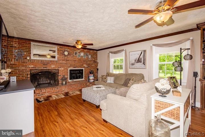 2400 Butler Road Beaverdam, VA 23015 - Photo 9 of 46 a living room with furniture and a fireplace
