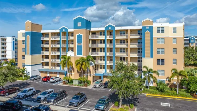 a front view of a multi story residential apartment building