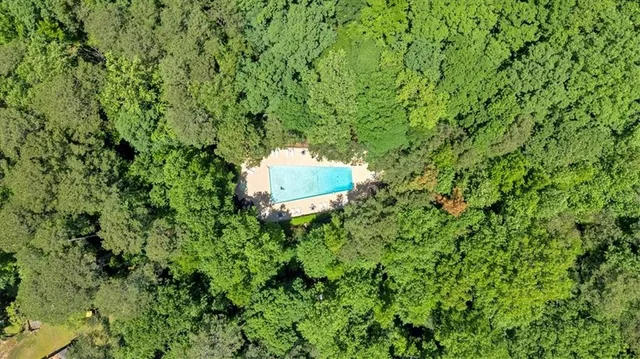 a view of a lush green field