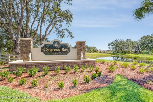 a view of a water with an outdoor space