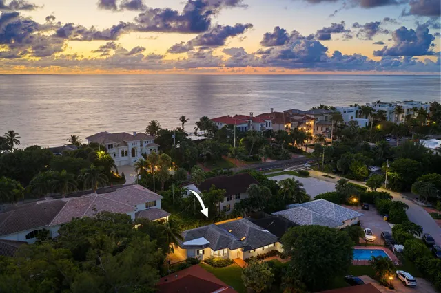 a view of a lake with outdoor space