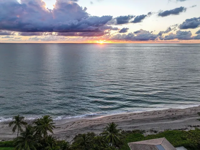 a view of an ocean beach