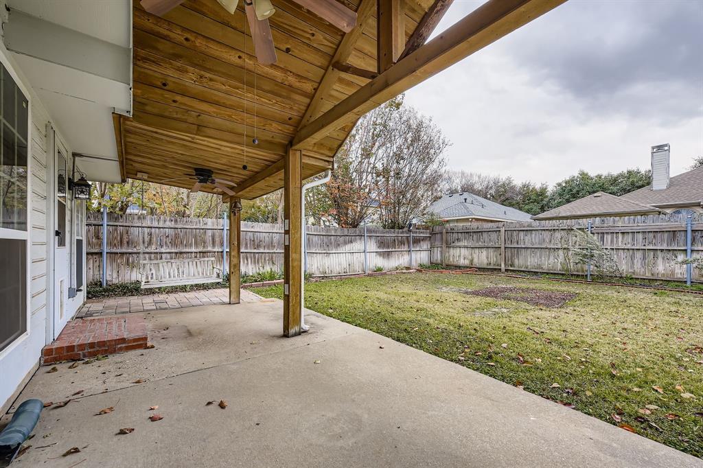 5416 Catlow Valley Road Fort Worth, TX 76137 - Photo 25 of 28 a view of a backyard