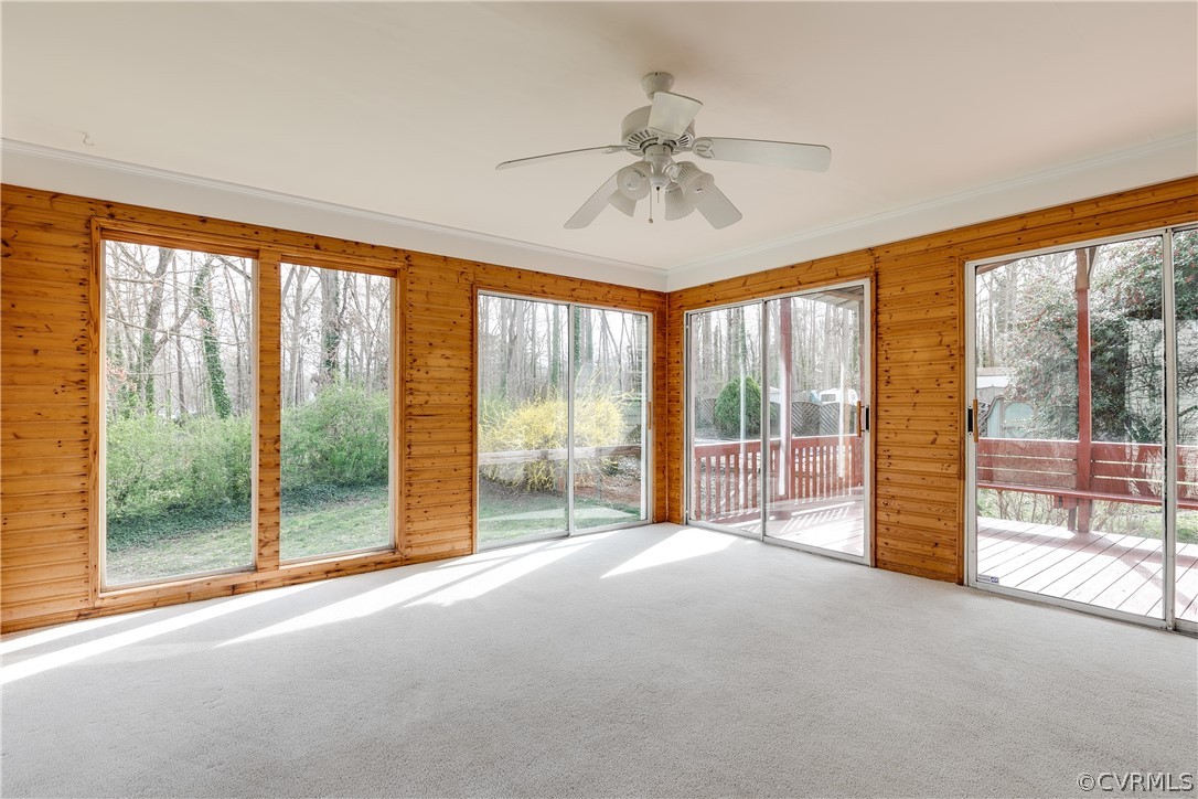 4025 Hidden Valley Road Chester, VA 23831 - Photo 11 of 23 a view of empty room with wooden floor and fan