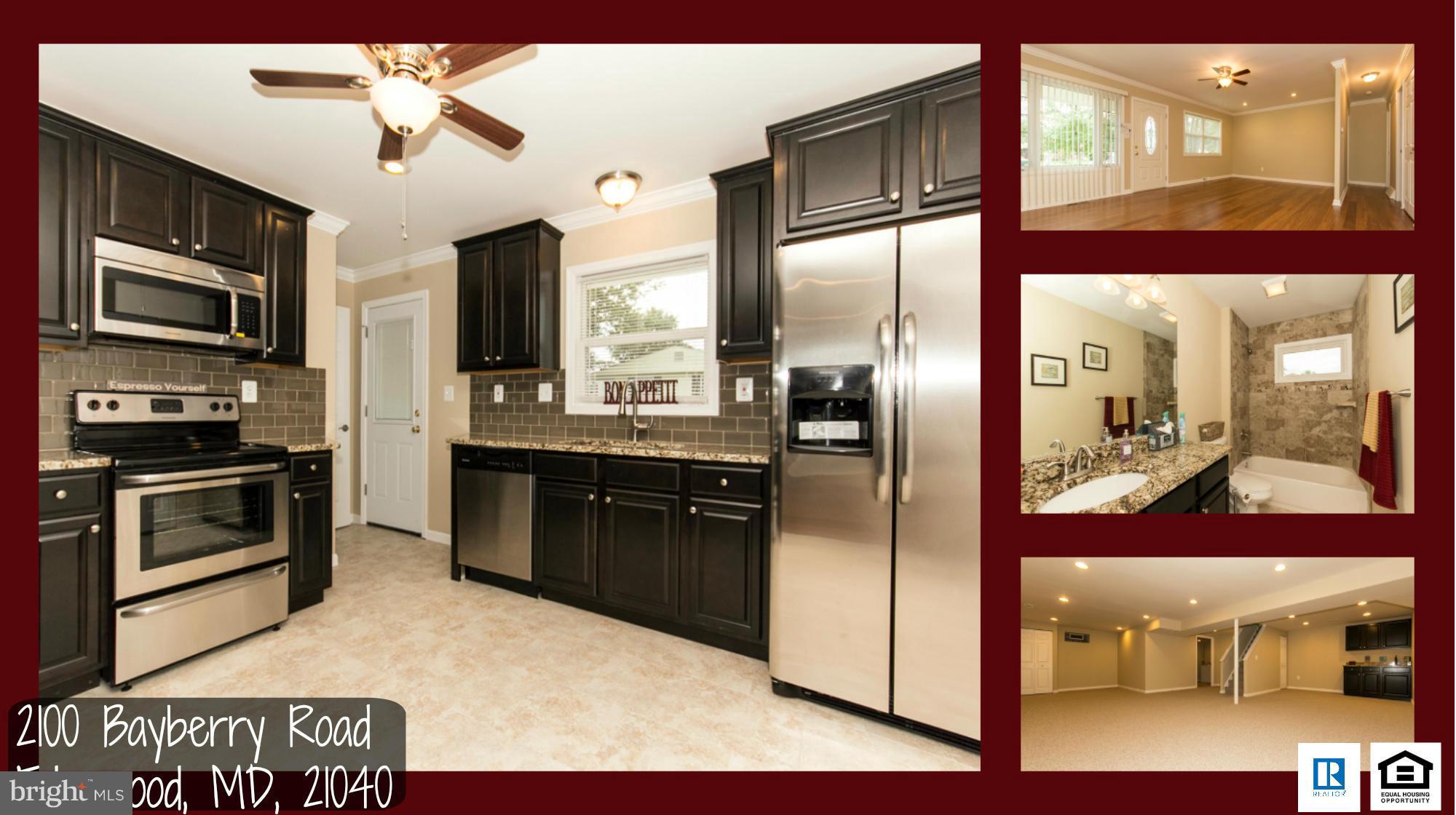 2100 Bayberry Road Edgewood, MD 21040 - Photo 1 of 30 a kitchen with stainless steel appliances granite countertop a refrigerator and a stove